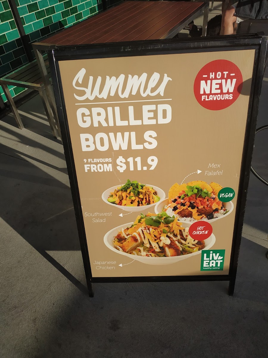 Liv Eat Healthy Eating Moonah Menu 1