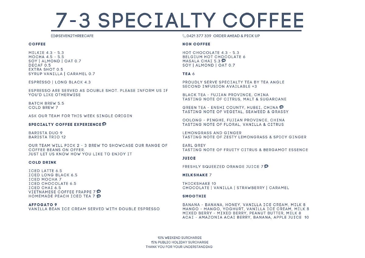 Seven 2 Three Specialty Coffee Photo 3