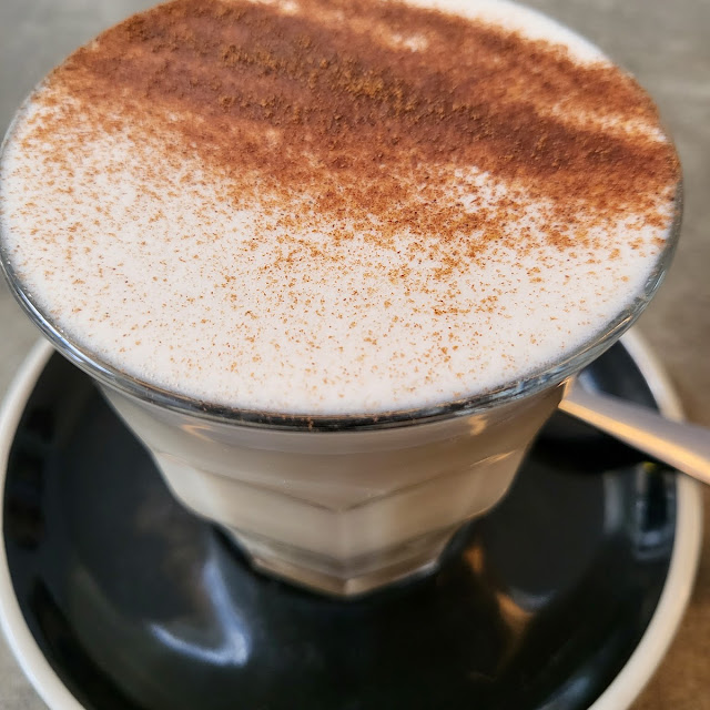 Chai Latte with Leaves
