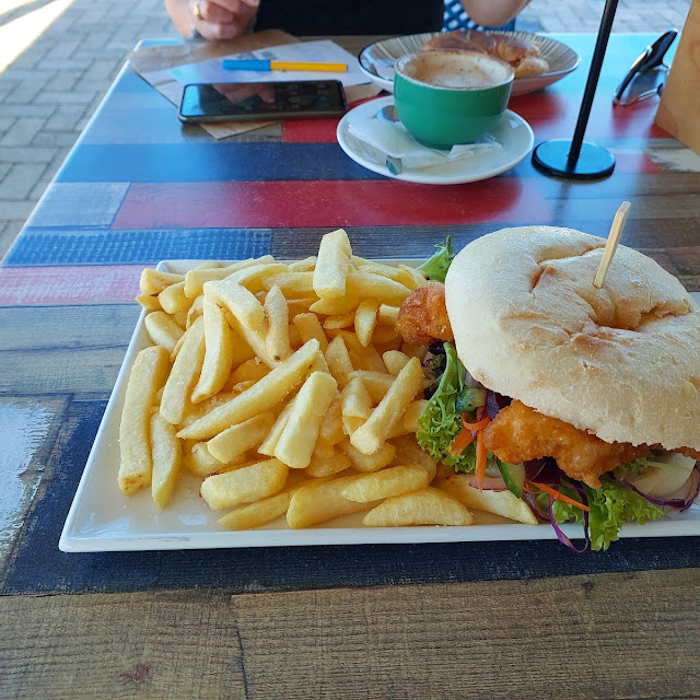 Fish Burger and Chips