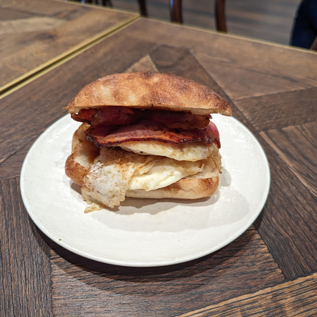 Miso Mayo Bacon and Egg Roll and Provolone Cheese